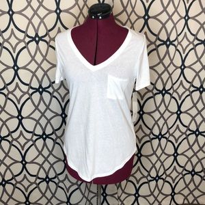 White V-neck T-Shirt